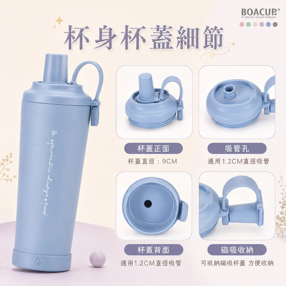 磁吸甜點珍奶保溫杯 830ML 圖4